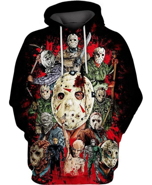 Friday The 13Th Jason Voorhees Puzzle 3D All Over Print Hoodie & Zip Hoodie