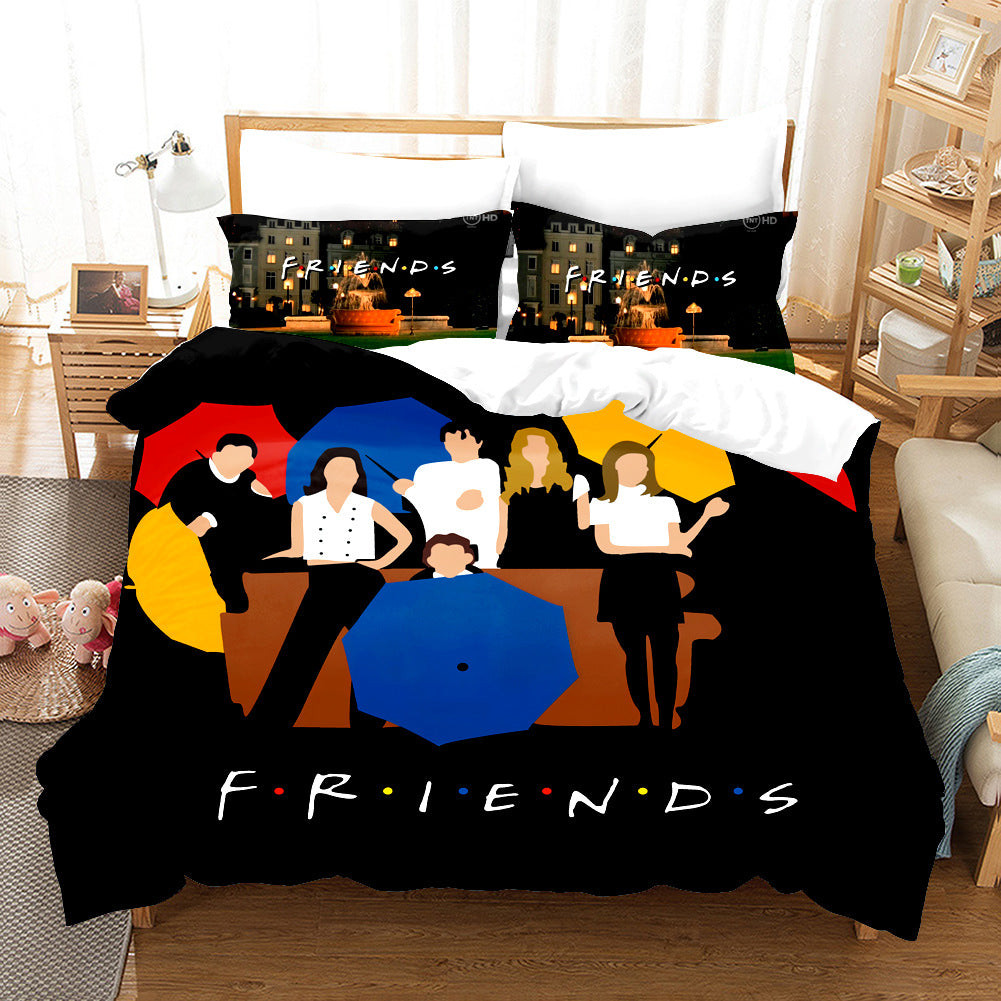 Friends Duvet Cover Quilt Cover Pillowcase Bedding Set Bed Linen Home Bedroom Decor
