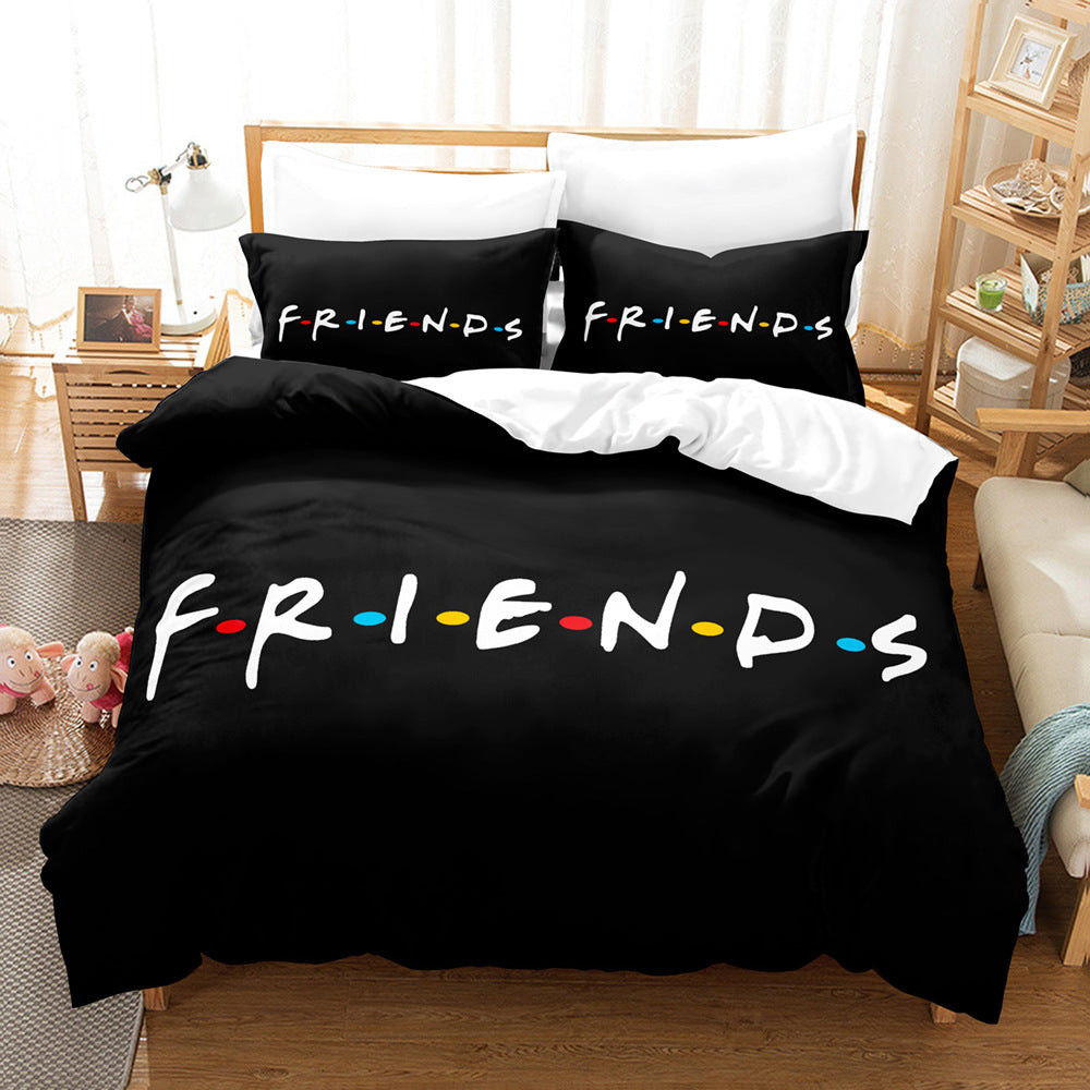 Friends Duvet Cover Quilt Cover Pillowcase Bedding Set Bed Linen Home Bedroom Decor