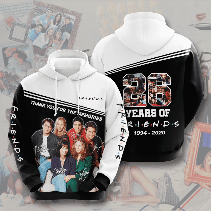 Friends Movie And Character Celebrate 26 Years 3D All Over Print Hoodie & Zip Hoodie