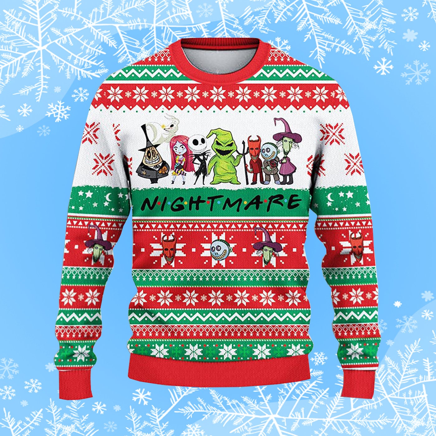 Friends Nightmare Halloween Ugly Christmas Sweater