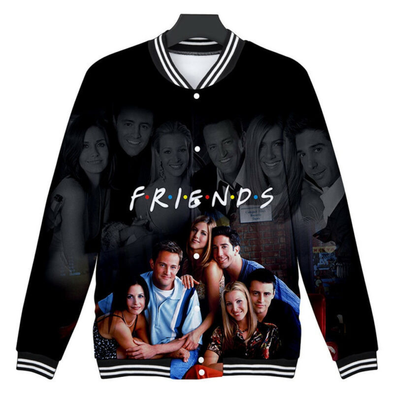 Friends TV Show Printed Baseball Jacket for Men & Women | Movie Fan Gift