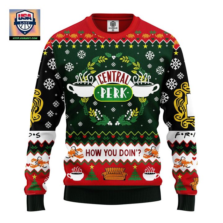 Friends Tv Show Ugly Christmas Sweater Amazing Gift Idea Thanksgiving Gift