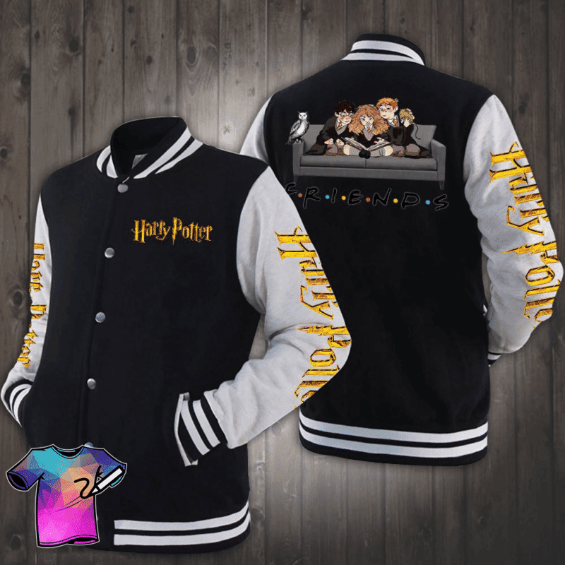 Friends x Harry Potter Characters Fashion Baseball Jacket for Men & Women | Movie Fan Gift