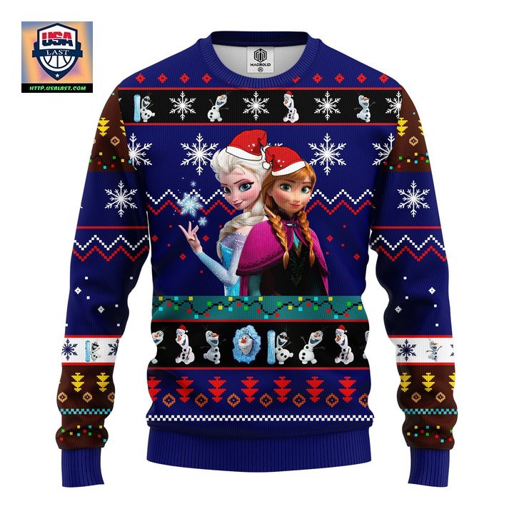 Frozen Ugly Christmas Sweater Blue 1 Amazing Gift Idea Thanksgiving Gift