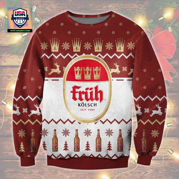 Fruh Kolsch Beer Ugly Christmas Sweater
