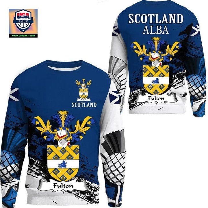 Fulton Scottish Family Crest Scotland Special Sweater 