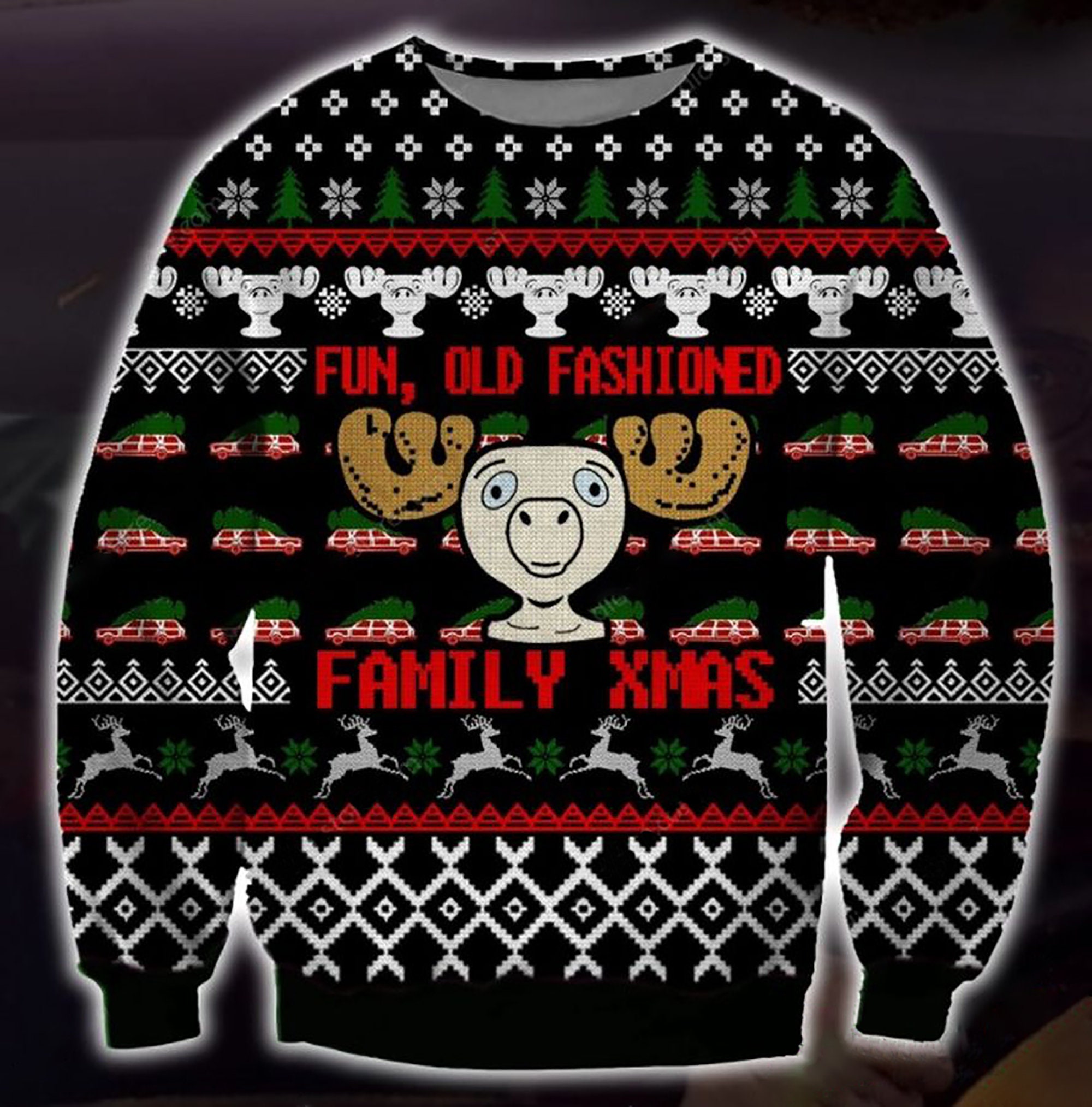 Fun Old Fashioned Family Xmas Christmas Ugly Christmas Sweater