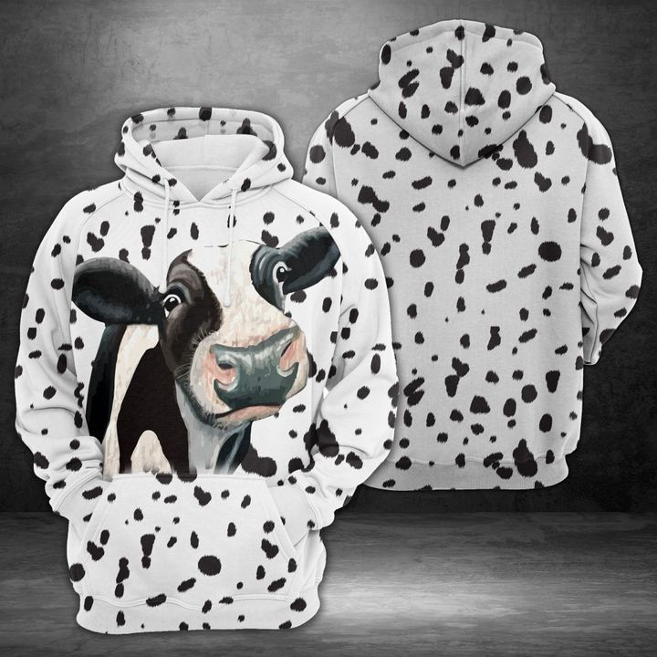 Funny Cow 3D All Over Print Hoodie & Zip Hoodie