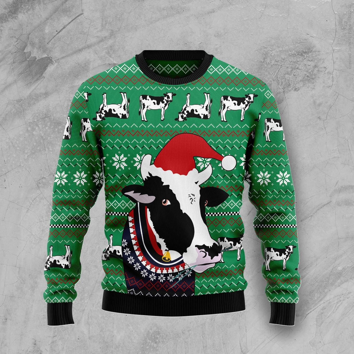 Funny Cow Ugly Christmas Sweater, Perfect Holiday Gift