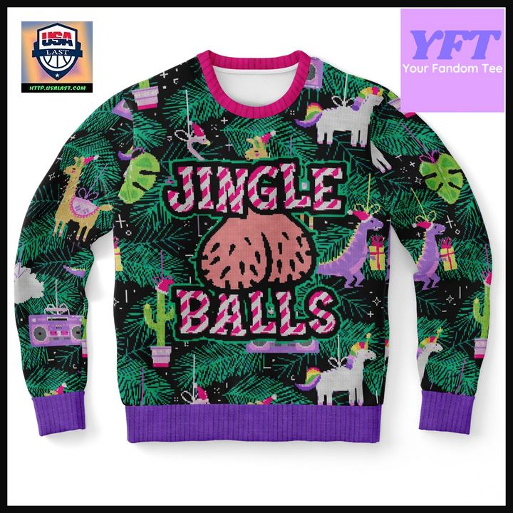 Funny Party Jingle Balls Adult Humour Men Balls 3d Ugly Christmas Sweater
