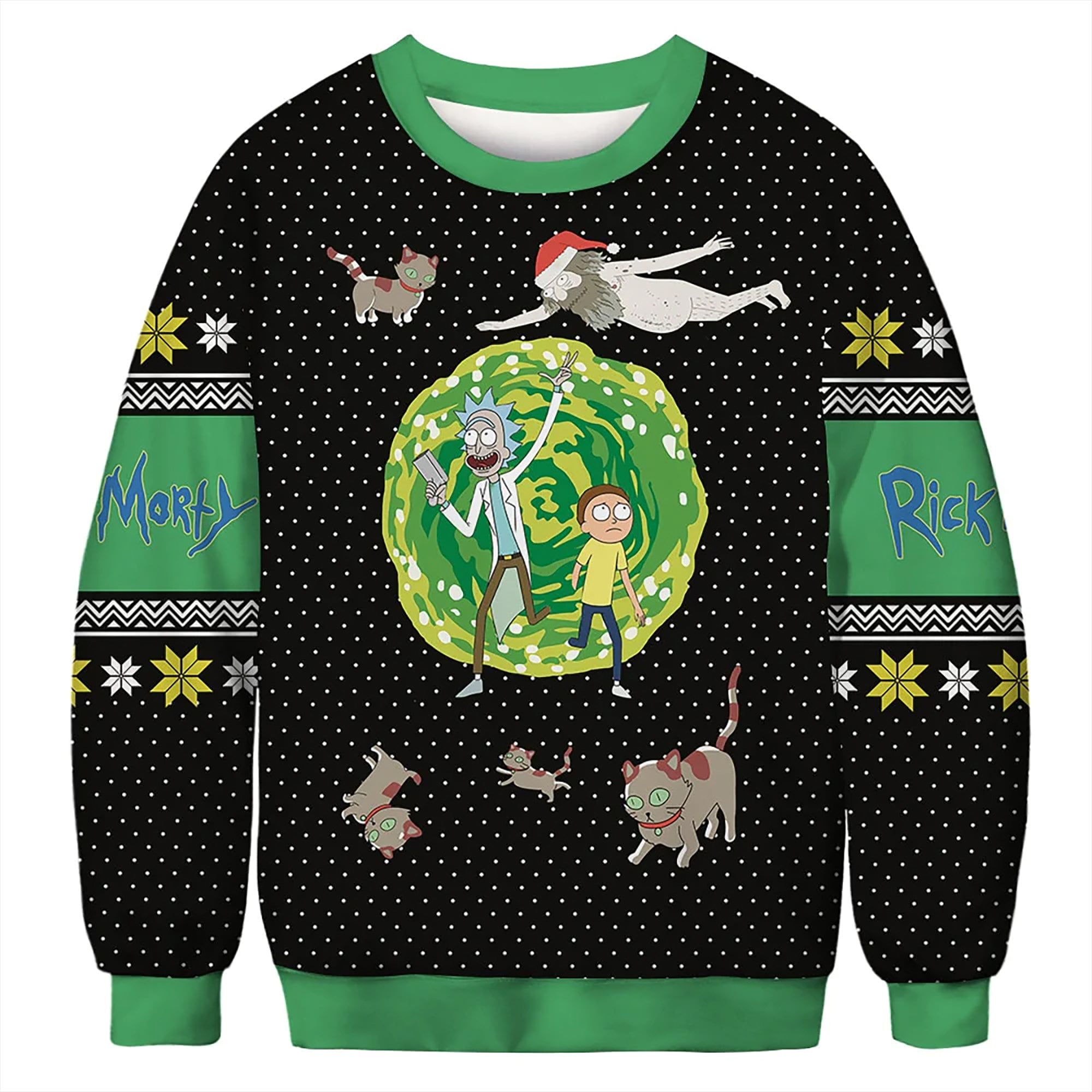 Funny Rick and Morty Ugly Christmas Sweater