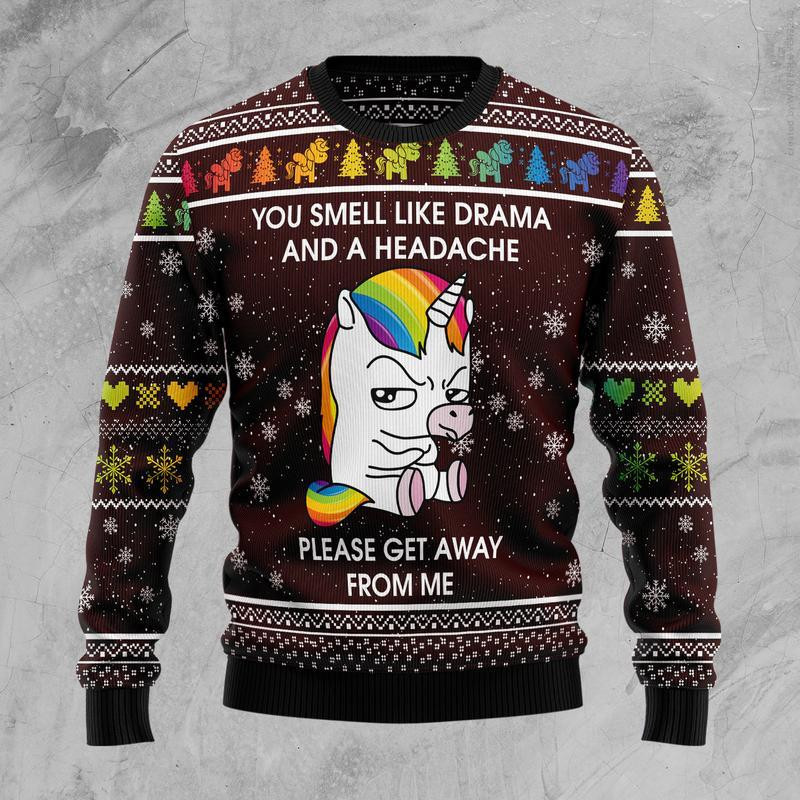Funny Unicorn Ugly Christmas Sweater, Perfect Holiday Gift