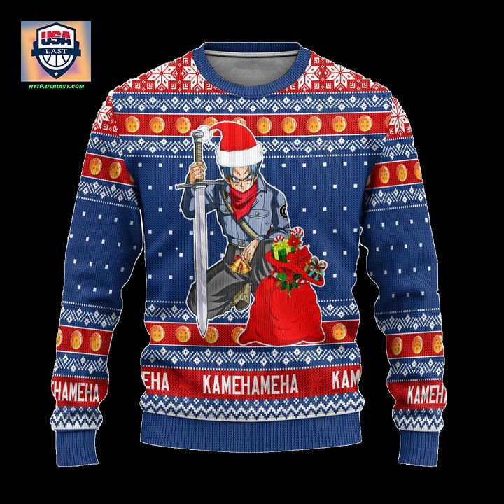 Future Trunks Dragon Ball Anime Ugly Christmas Sweater Xmas Gift