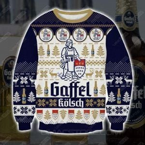 Gaffel Kolsch 3D Print Winter Ugly Christmas Sweater, Perfect Holiday Gift
