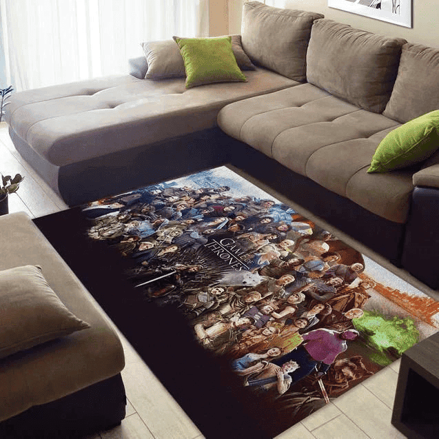 Game Of Thornes 3D Rectangle Area Rug – Full Print Carpet For Living Room & Bedroom Home Decor
