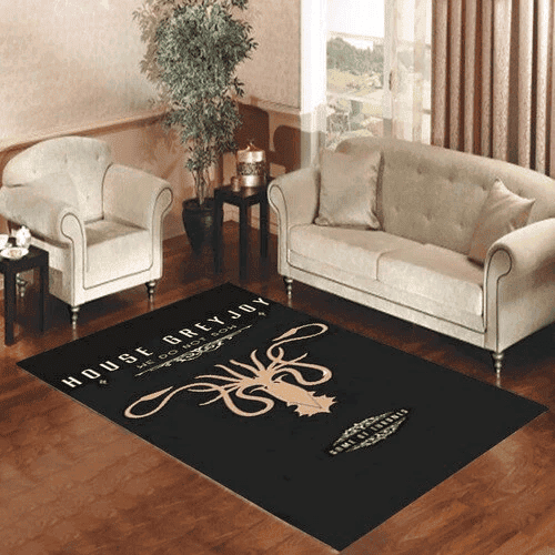 Game Of Thrones House Greyjoy 3D Rectangle Area Rug – Full Print Carpet For Living Room & Bedroom Home Decor