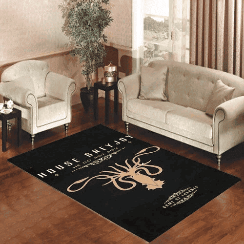 Game Of Thrones House Greyjoy 3D Rectangle Area Rug – Full Print Carpet For Living Room & Bedroom Home Decor