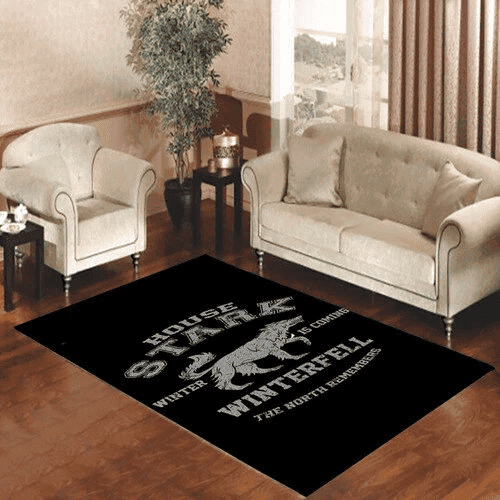 Game Of Thrones House Of Stark Wintefell 3D Rectangle Area Rug – Full Print Carpet For Living Room & Bedroom Home Decor