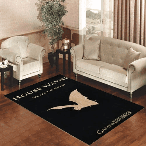 Game Of Thrones House Wayne 3D Rectangle Area Rug – Full Print Carpet For Living Room & Bedroom Home Decor
