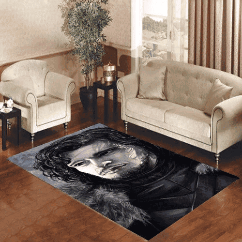 Game Of Thrones Jon Snow 2 3D Rectangle Area Rug – Full Print Carpet For Living Room & Bedroom Home Decor