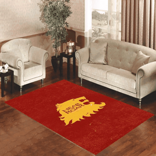 Game Of Thrones Lannister Hear Me Roar 3D Rectangle Area Rug – Full Print Carpet For Living Room & Bedroom Home Decor