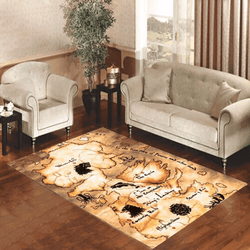 Game Of Thrones Map 2 3D Rectangle Area Rug – Full Print Carpet For Living Room & Bedroom Home Decor