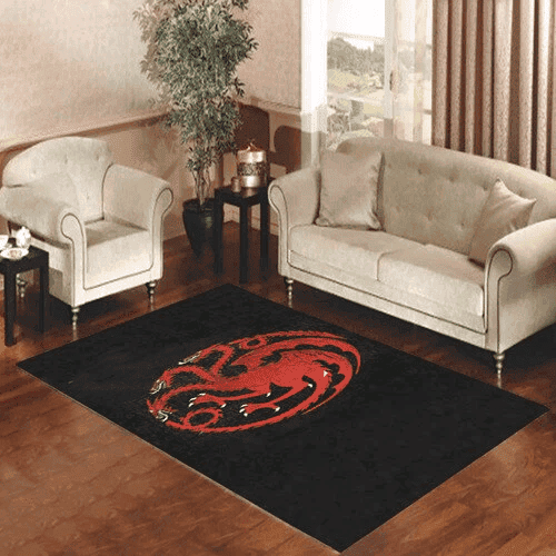 Game Of Thrones Targaryen 3D Rectangle Area Rug – Full Print Carpet For Living Room & Bedroom Home Decor