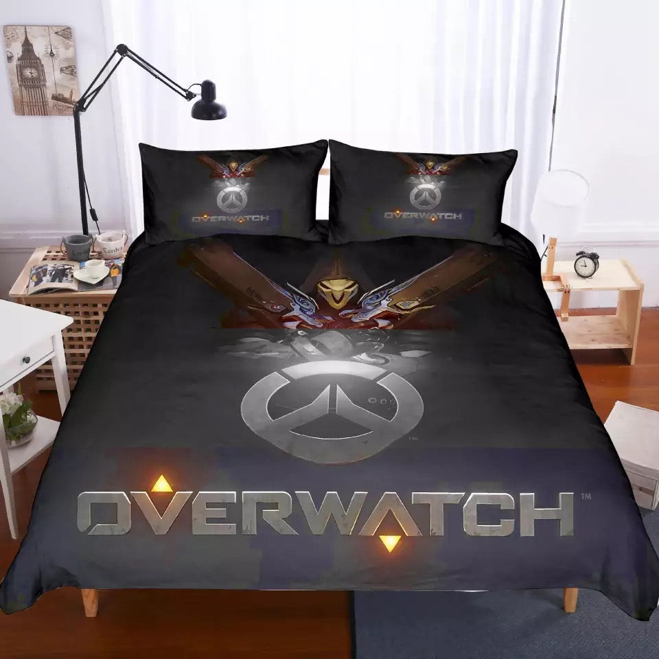 Game Overwatch Duvet Cover Quilt Cover Pillowcase Bedding Set Bed Linen Home Bedroom Decor