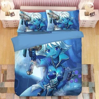 Game Overwatch Duvet Cover Quilt Cover Pillowcase Bedding Set Bed Linen Home Bedroom Decor