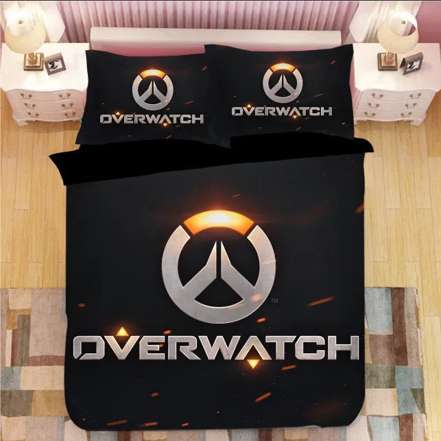 Game Overwatch Duvet Cover Quilt Cover Pillowcase Bedding Set Bed Linen Home Bedroom Decor