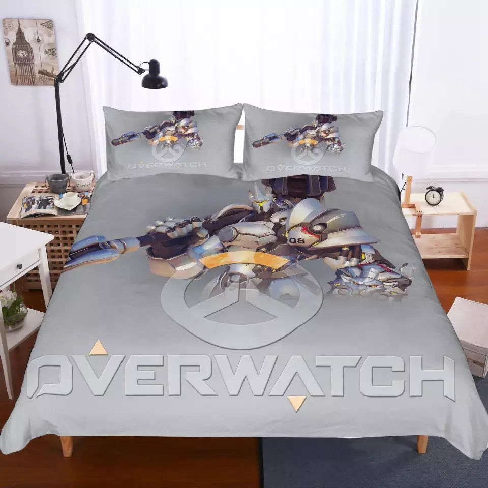 Game Overwatch Duvet Cover Quilt Cover Pillowcase Bedding Set Bed Linen Home Bedroom Decor