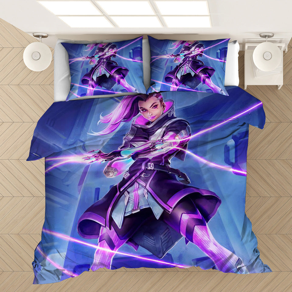 Game Overwatch Widowmaker Duvet Cover Quilt Cover Pillowcase Bedding Set Bed Linen Home Bedroom Decor