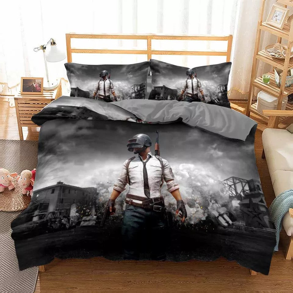 Game Pubg Playerunknown'S Battlegrounds Duvet Cover Quilt Cover Pillowcase Bedding Set Bed Linen Home Bedroom Decor