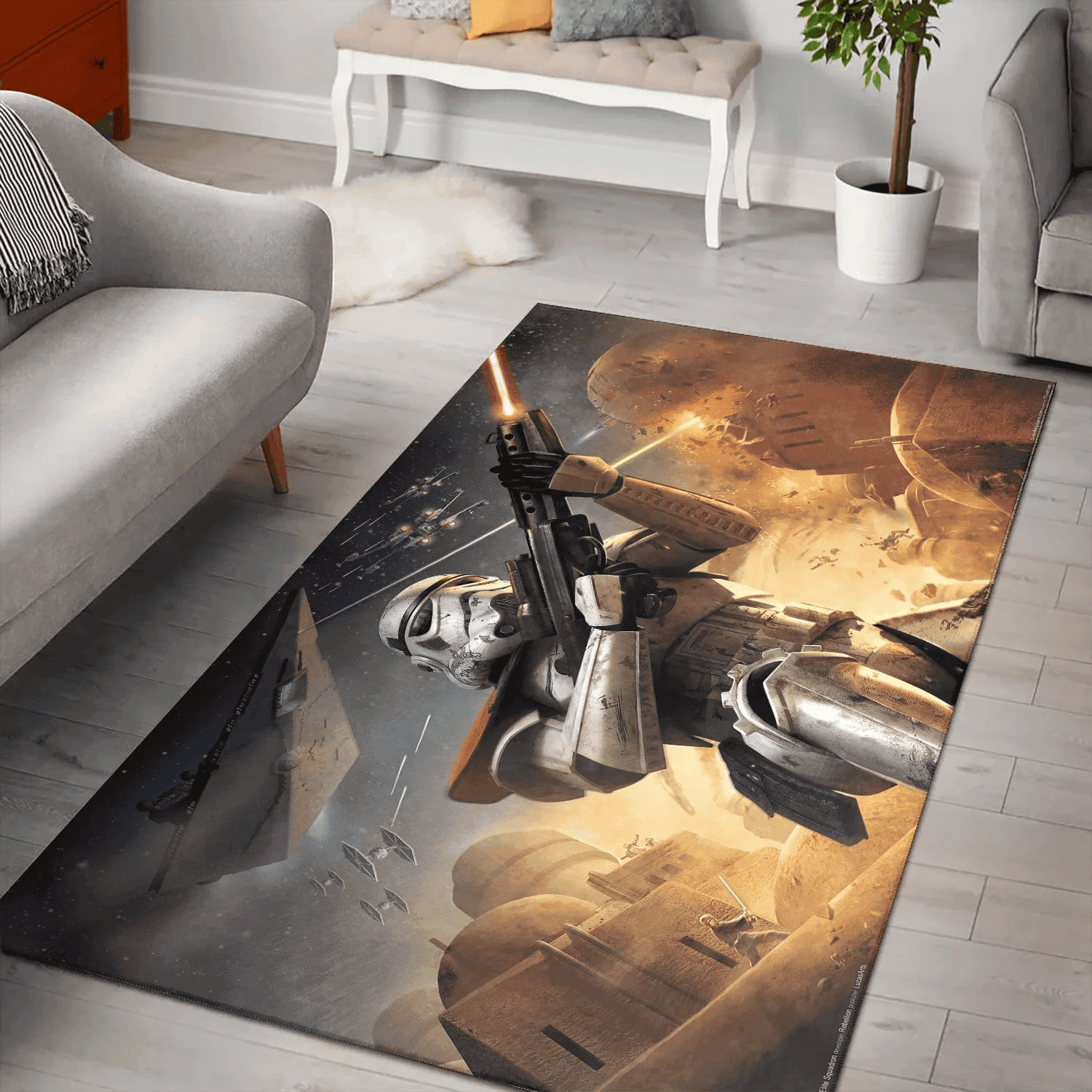 Games Stormtroopers Star Wars 3D Rectangle Area Rug – Full Print Carpet For Living Room & Bedroom Home Decor