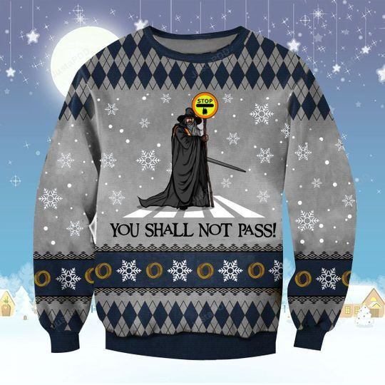 Gandalf You Shall Not Pass For Unisex Ugly Christmas Sweater,
