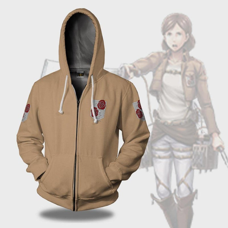 Garrison Attack On Titan Anime 3D All Over Print Hoodie & Zip Hoodie
