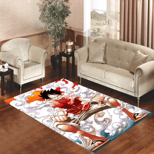 Gear Second Luffy 3D Rectangle Area Rug – Full Print Carpet For Living Room & Bedroom Home Decor