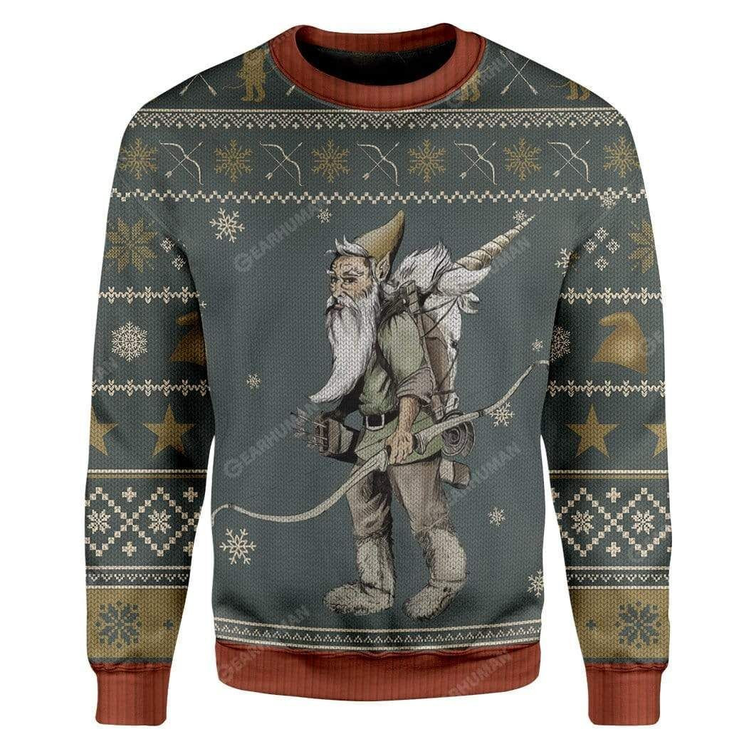 Gearhumans Ugly Gnome Ugly Christmas Sweater,