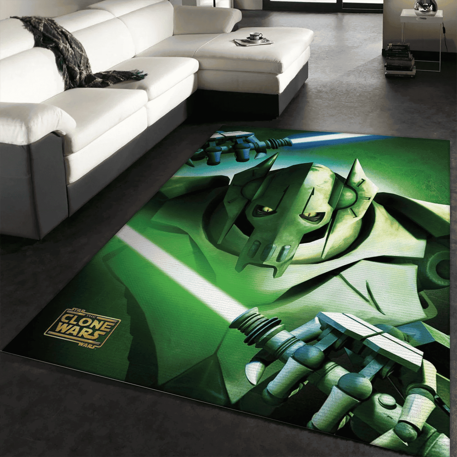 General Grievous Star War Character 3D Rectangle Area Rug – Full Print Carpet For Living Room & Bedroom Home Decor