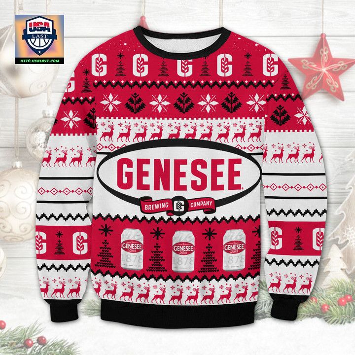 Genesee Beer Ugly Christmas Sweater
