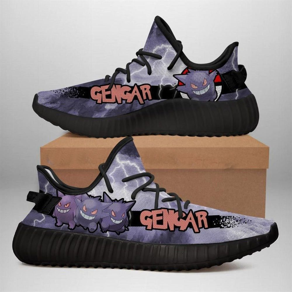 Gengar Pokemon Anime Black Movie Shoes Sneakers