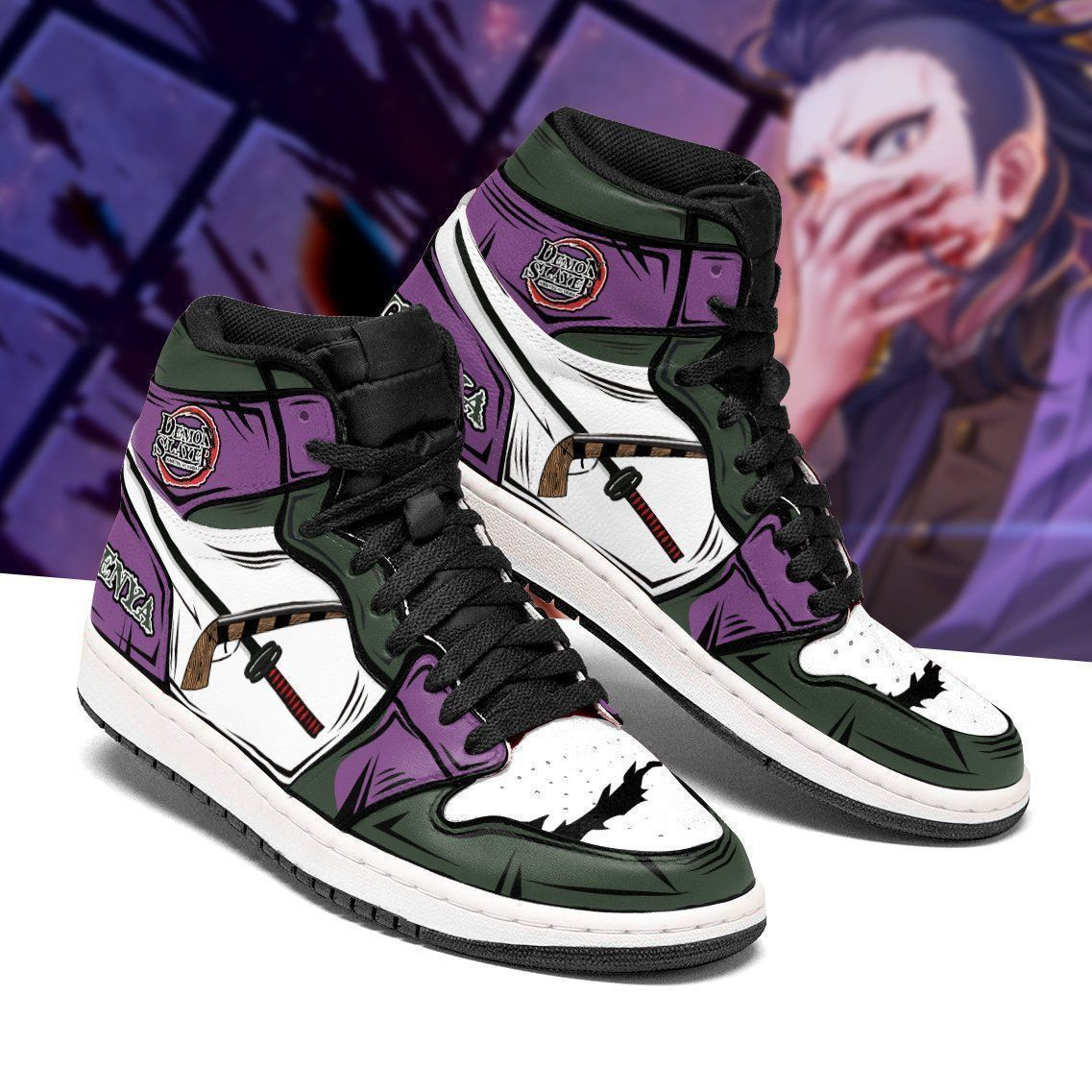 Genja Costume Demon Slayer Air Jd Sneakers Anime Shoes Sport