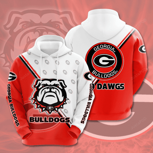 GEORGIA BULLDOGS 3D All Over Print Hoodie & Zip Hoodie