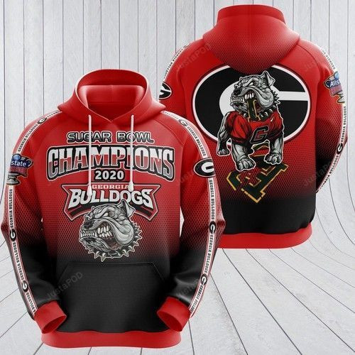 GEORGIA BULLDOGS CHAMPIONS 2020 3D All Over Print Hoodie & Zip Hoodie