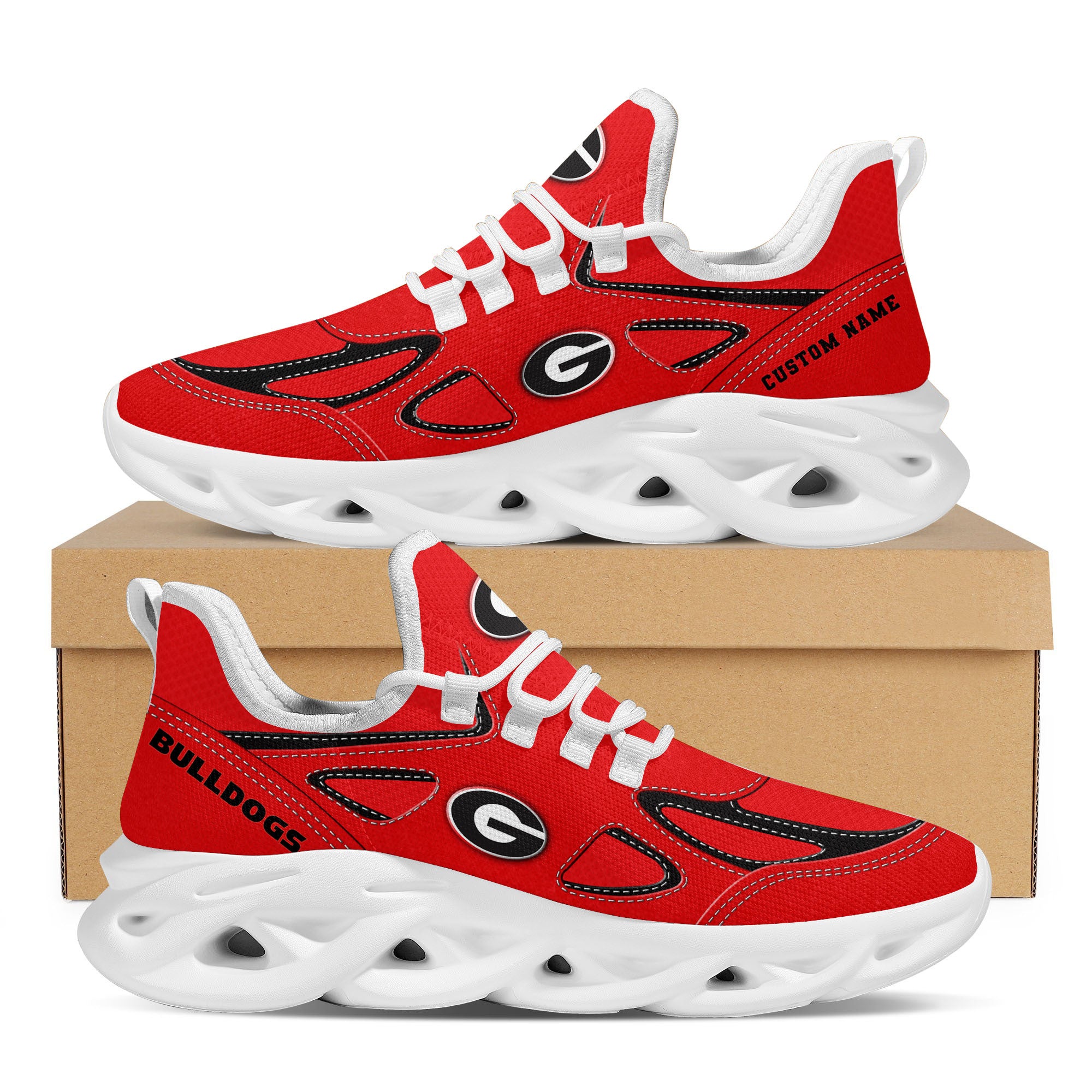 Georgia Bulldogs Max Soul Shoes Sneakers for Men And Women – Casual Shoes, Streetwear Shoes