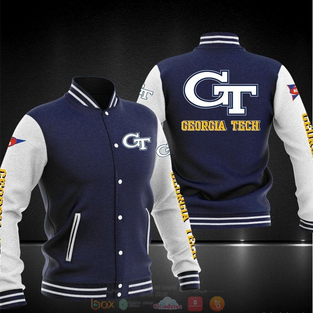 Georgia Tech Yellow Jackets Varsity Baseball Jacket for Men & Women | NCAA Team Fan Gift