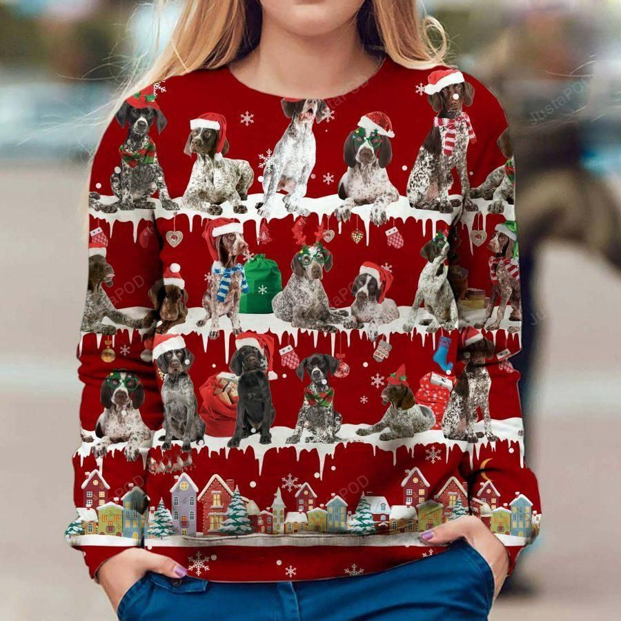German Shorthaired Pointer Dog Ugly Christmas Sweater Perfect Holiday Gift