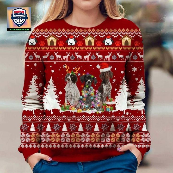 German Shorthaired Pointer Unisex 3D Ugly Christmas Sweater