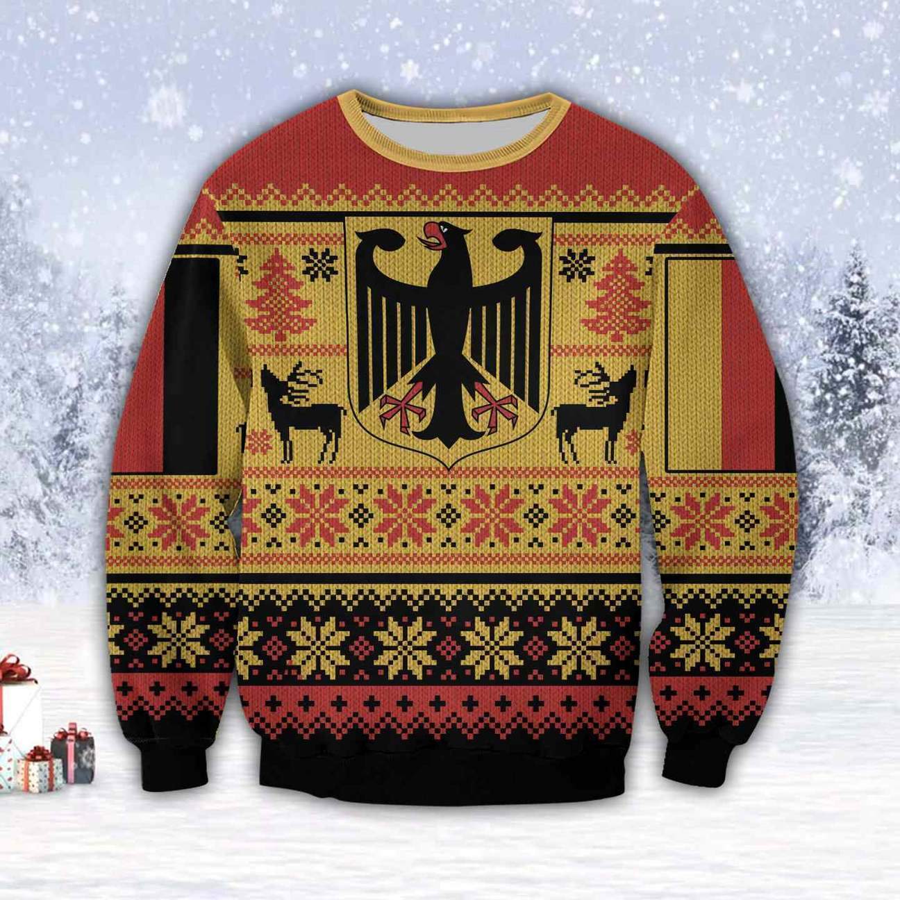 Germany 3D All Over Print Ugly Christmas Sweater